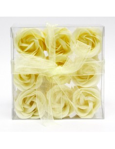 ESTUCHE 9 ROSAS DE JABON BIEGE
