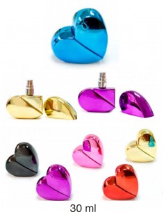 PERFUMADOR CORAZON 30 ML RELLENABLE COLORES VARIOS