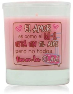 Vela aromática en vaso con...