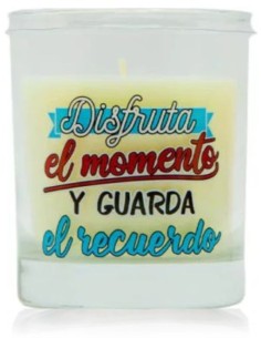 Vela aromática en vaso con...