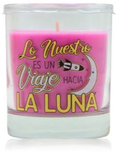 Vela aromática en vaso con...