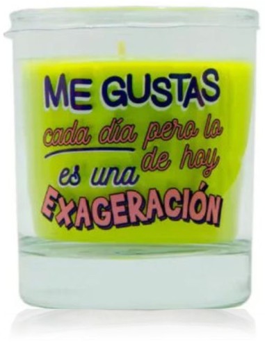 Vela aromática en vaso con mensaje...