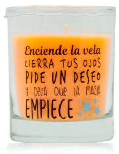 Vela aromática en vaso con...