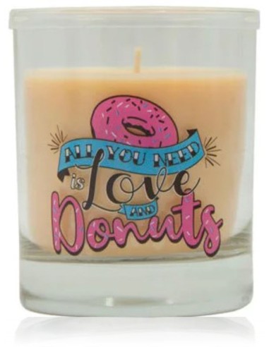 Vela aromática en vaso con mensaje...