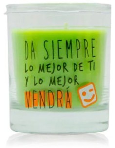 Vela aromática en vaso con...
