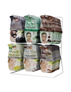 Expositor Mascarillas Faciales LABNATUR 6 Ganchos 30X24x36 cm