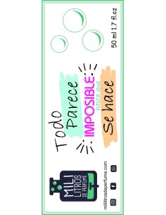 ETIQUETA ADHESIVA PARA MIKADO REDONDO MILILITROS DE PERFUME