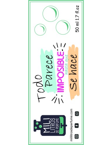 ETIQUETA ADHESIVA PARA MIKADO REDONDO MILILITROS DE PERFUME